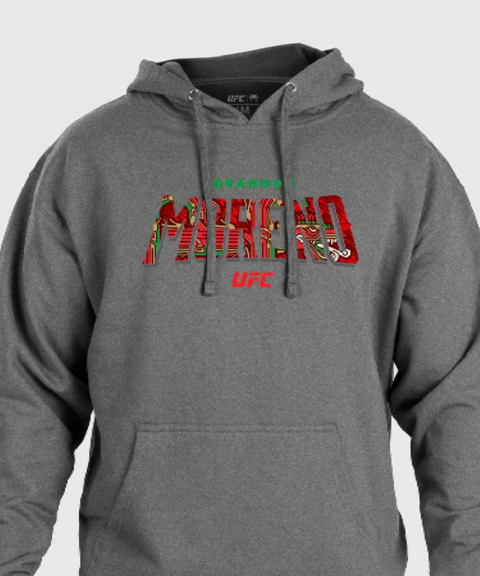 UFC Unrivaled by Venum Brandon Moreno Men’s Hooded Sweatshirt - Heather Grey