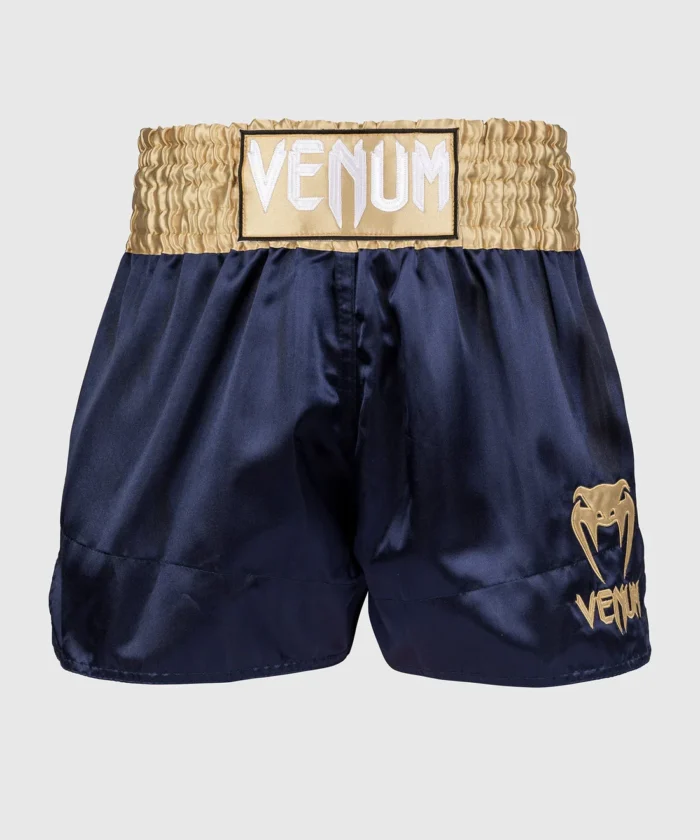 Venum Classic Muay Thai Shorts - Navy BlueGold