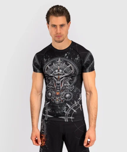 Venum Gladiator 5.0 Men's T-Shirt Rashguard - BlackSilver (1)