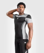 Venum Tempest Men's T Shirt Rashguard - BlackGrey