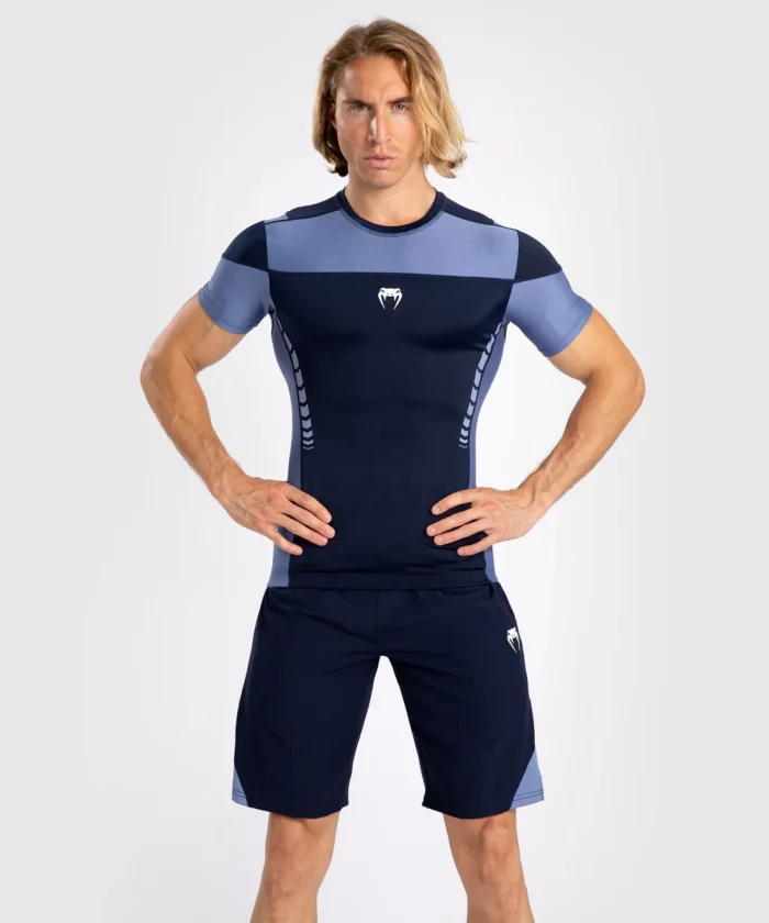 Venum Tempest Men's T Shirt Rashguard - Navy BlueBlue